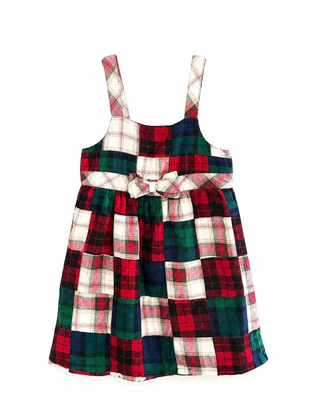 Gymboree Girls Size 6 Patchwork Plaid Tartan Christmas Holiday Dress
